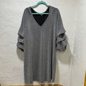 Elegant Silver Women's Dress